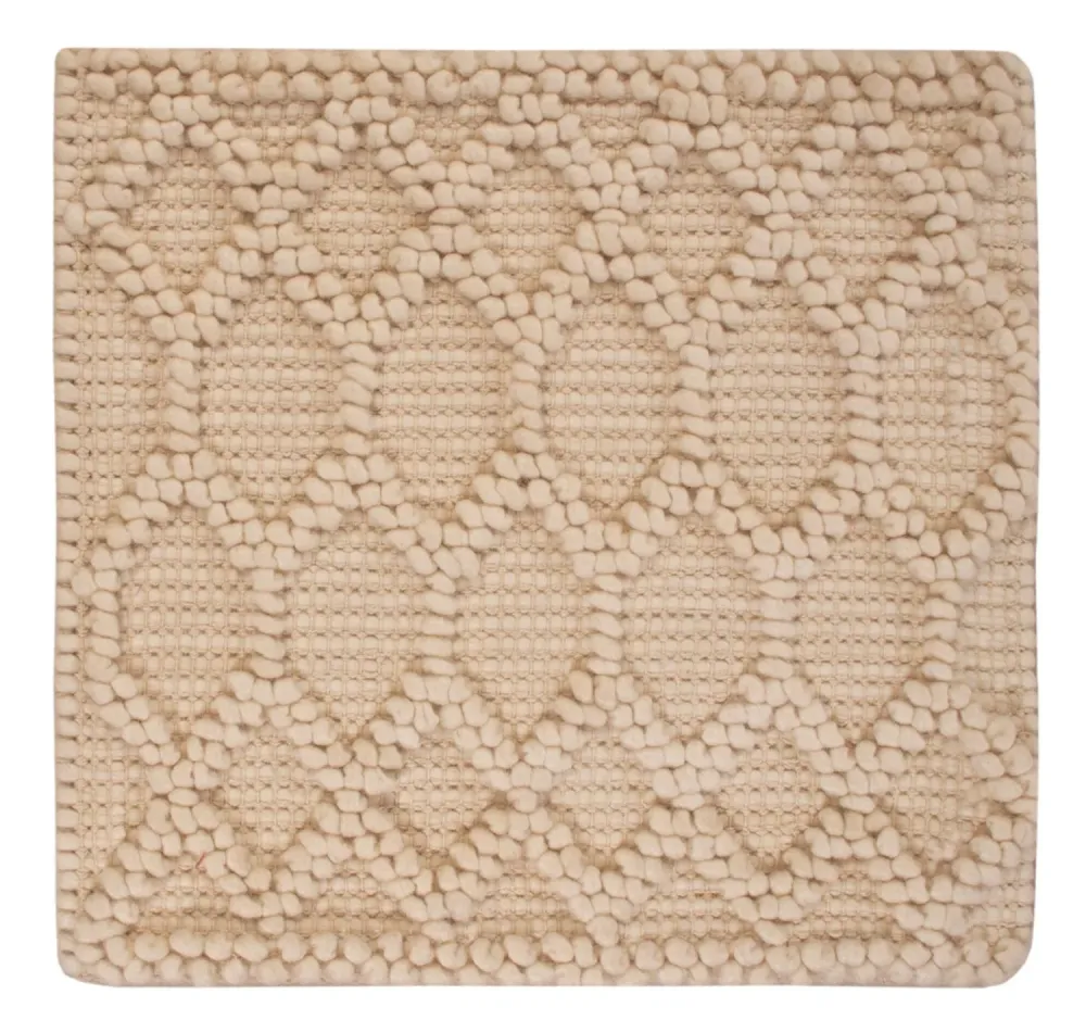 Ullteppe square - 48 x 42 cm - beige