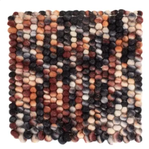 Ullteppe square - 32 x 32 cm - flerfarget