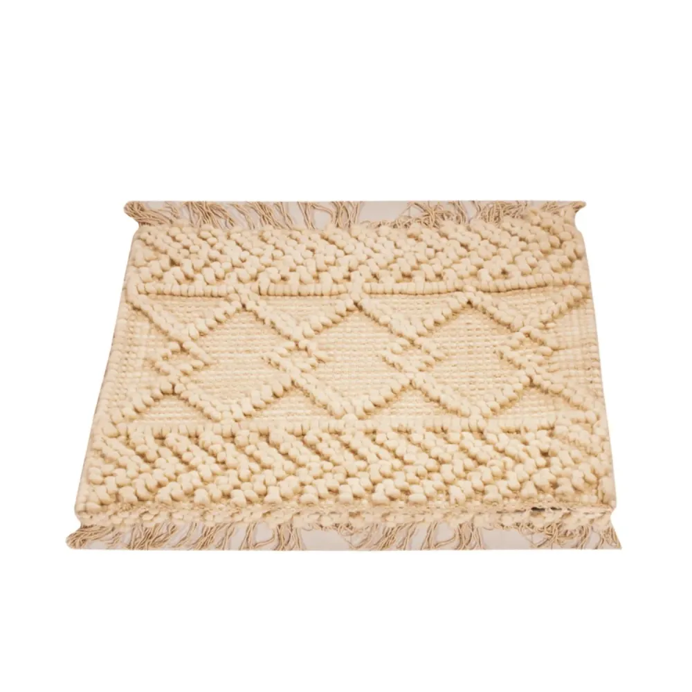 Ullteppe square - 48 x 46 cm - krem
