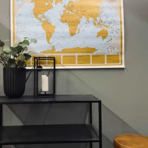 Verdenskart - 97x67cm - Skrap reisemålene dine