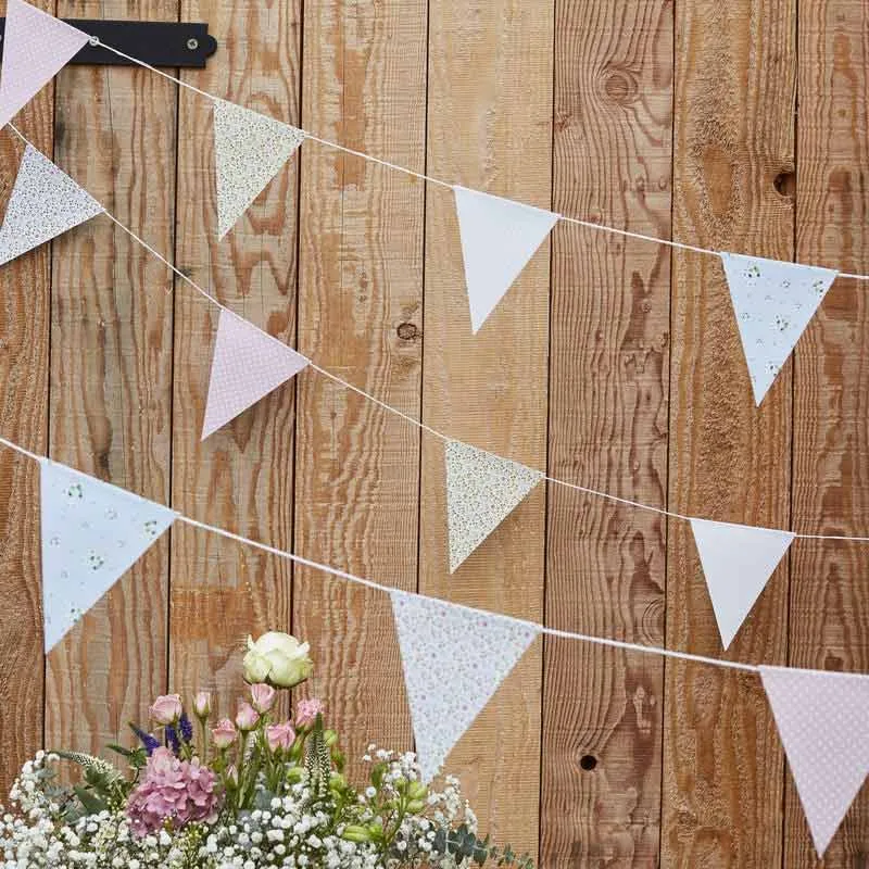 Vimpelbanner Pastell/Blomster
