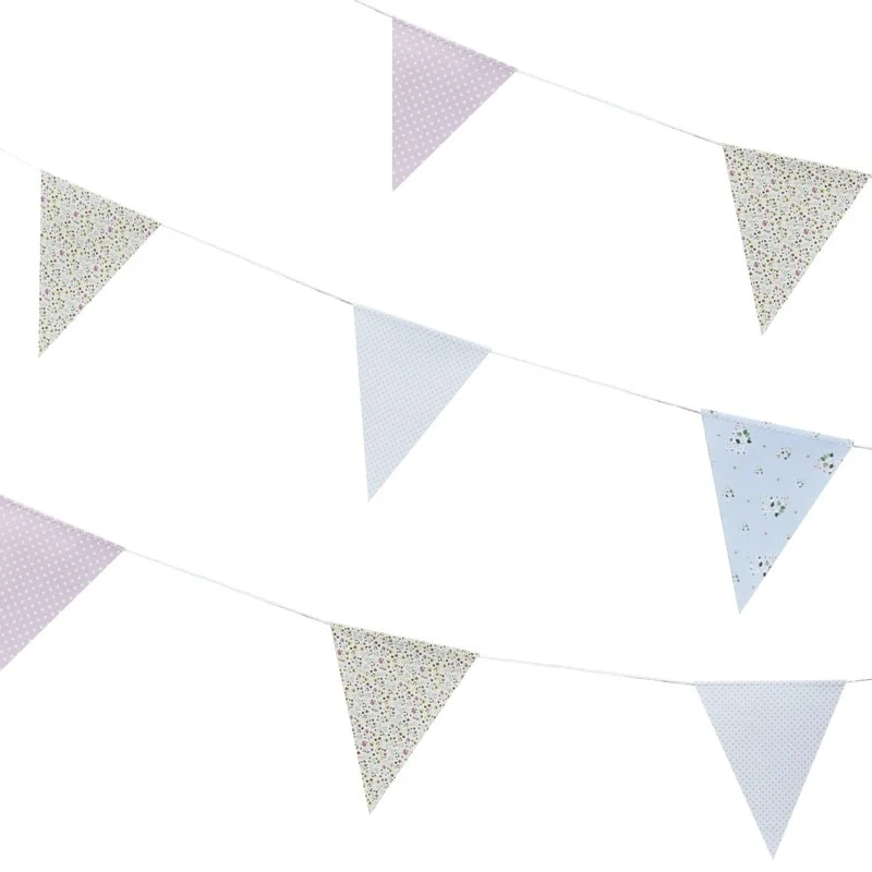 Vimpelbanner Pastell/Blomster