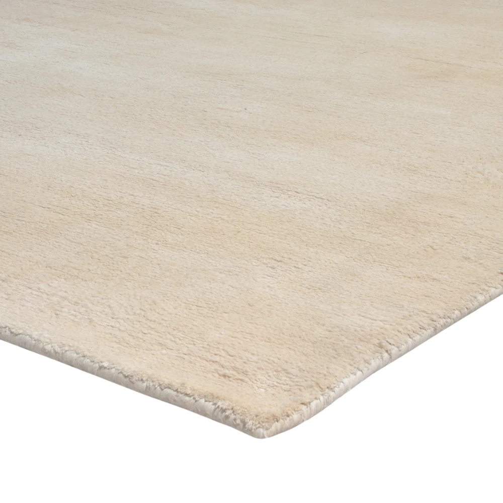 Viskose teppe - 238 x 150 cm - krem
