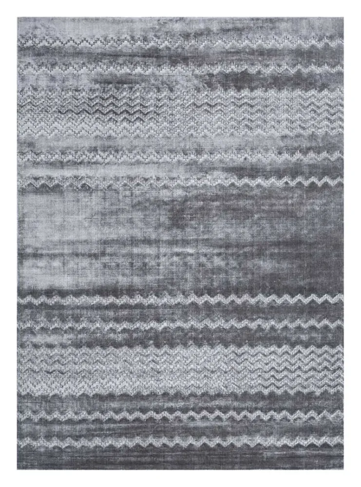Viskose teppe - 300 x 240 cm - blå