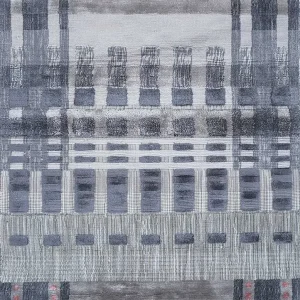 Viskose teppe square - 90 x 90 cm - flerfarget