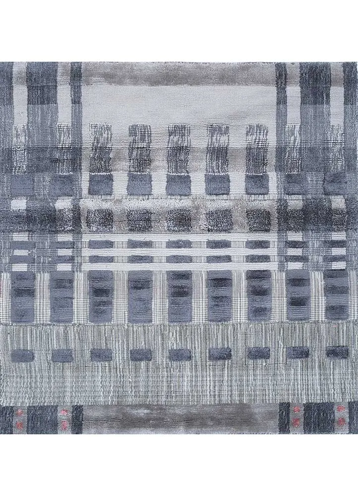 Viskose teppe square - 90 x 90 cm - flerfarget