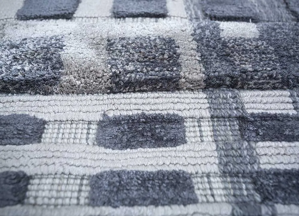 Viskose teppe square - 90 x 90 cm - flerfarget