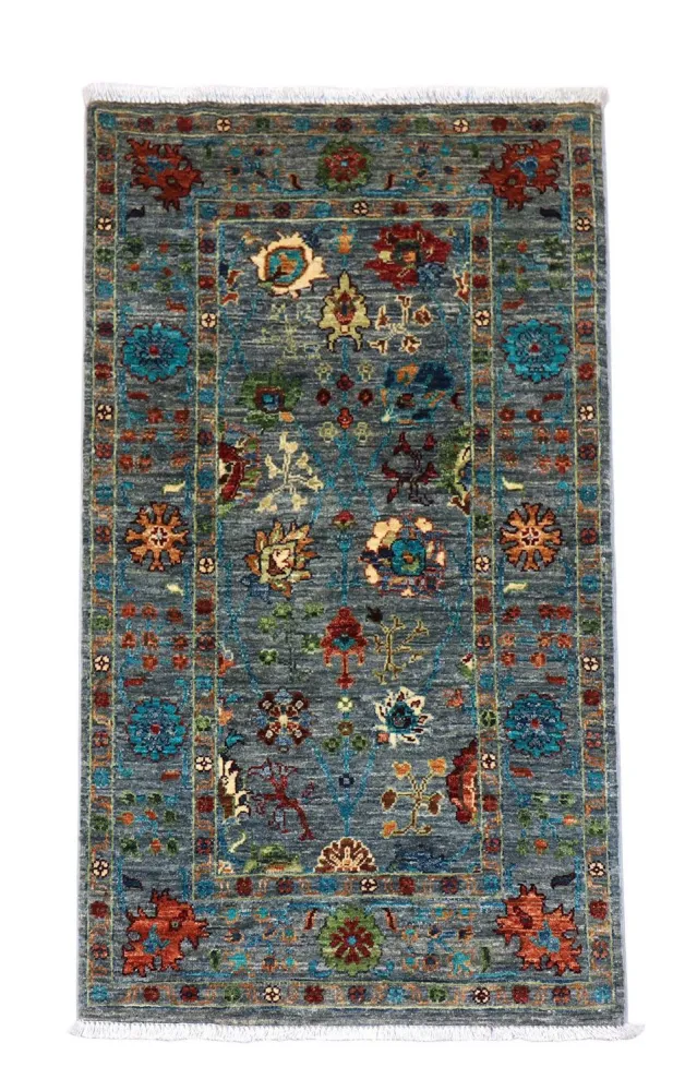Ziegler Teppe - 132 x 81 cm - havblå