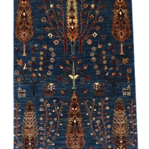 Ziegler Teppe - 150 x 101 cm - mørkeblå