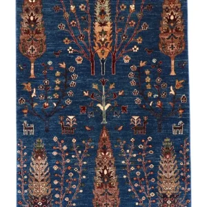 Ziegler Teppe - 152 x 106 cm - mørkeblå