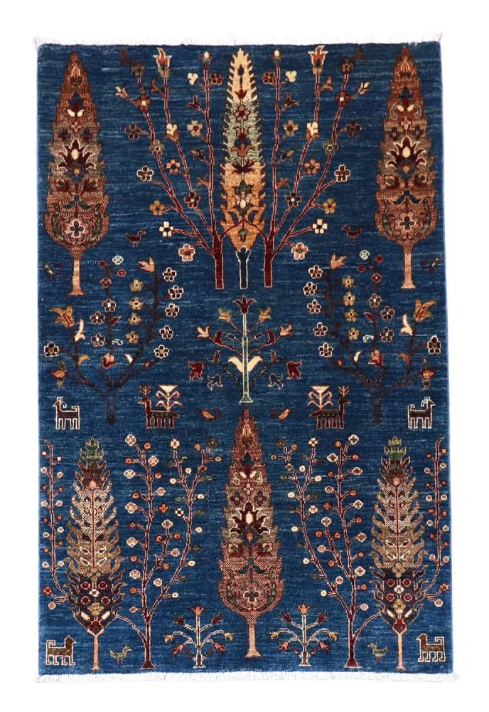 Ziegler Teppe - 152 x 106 cm - mørkeblå