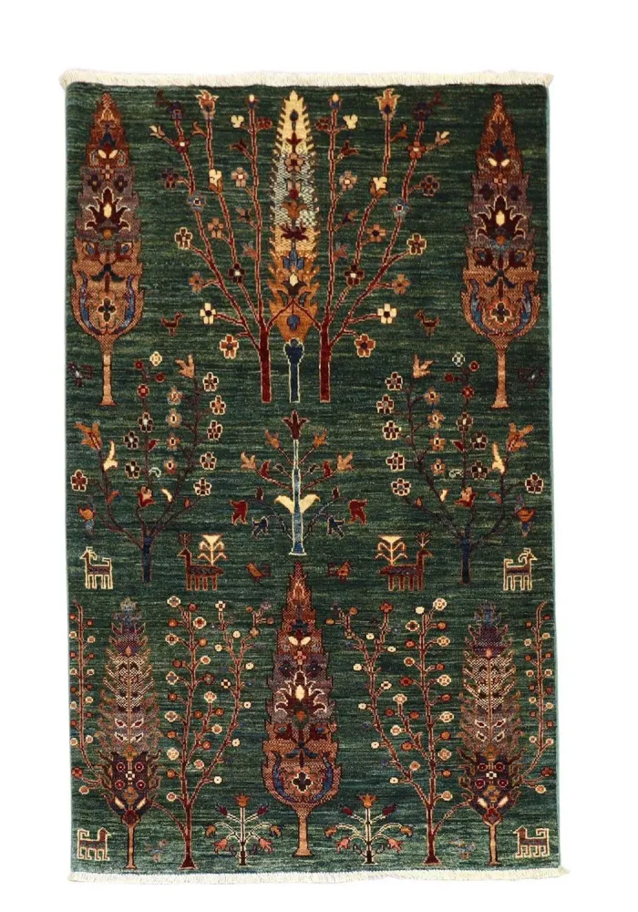 Ziegler Teppe - 159 x 103 cm - mørkegrønn