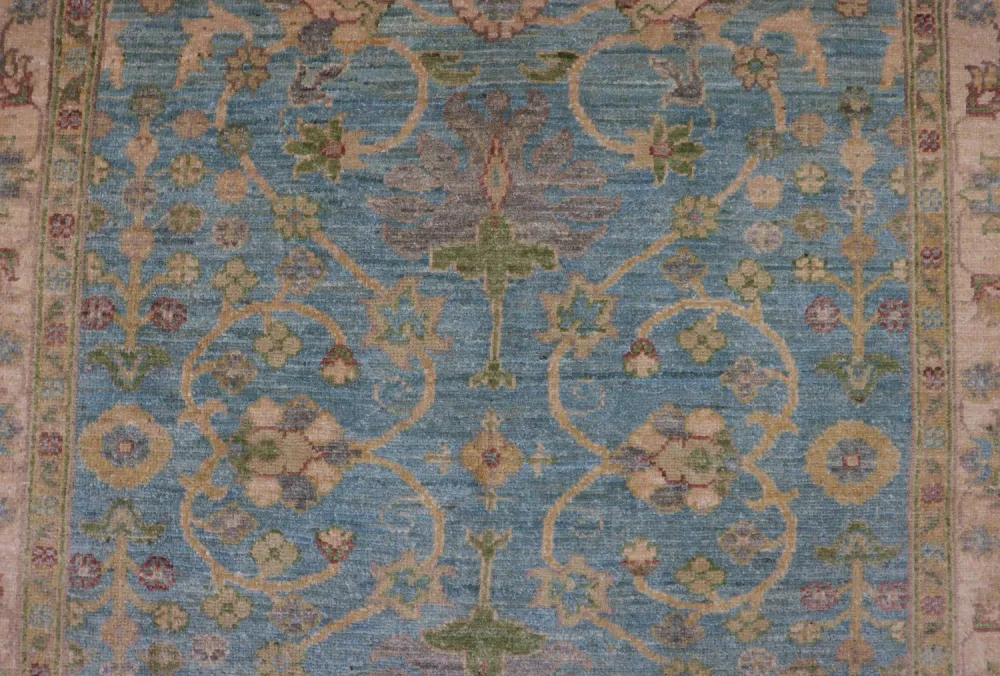 Ziegler Teppe - 178 x 123 cm - blå
