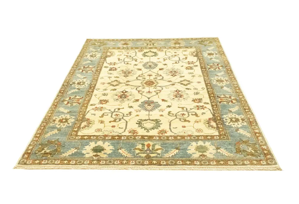 Ziegler Teppe - 200 x 148 cm - lys beige