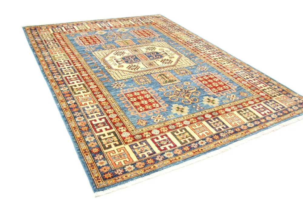 Ziegler Teppe - 200 x 153 cm - blå