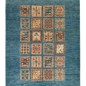 Ziegler Teppe - 209 x 145 cm - havblå