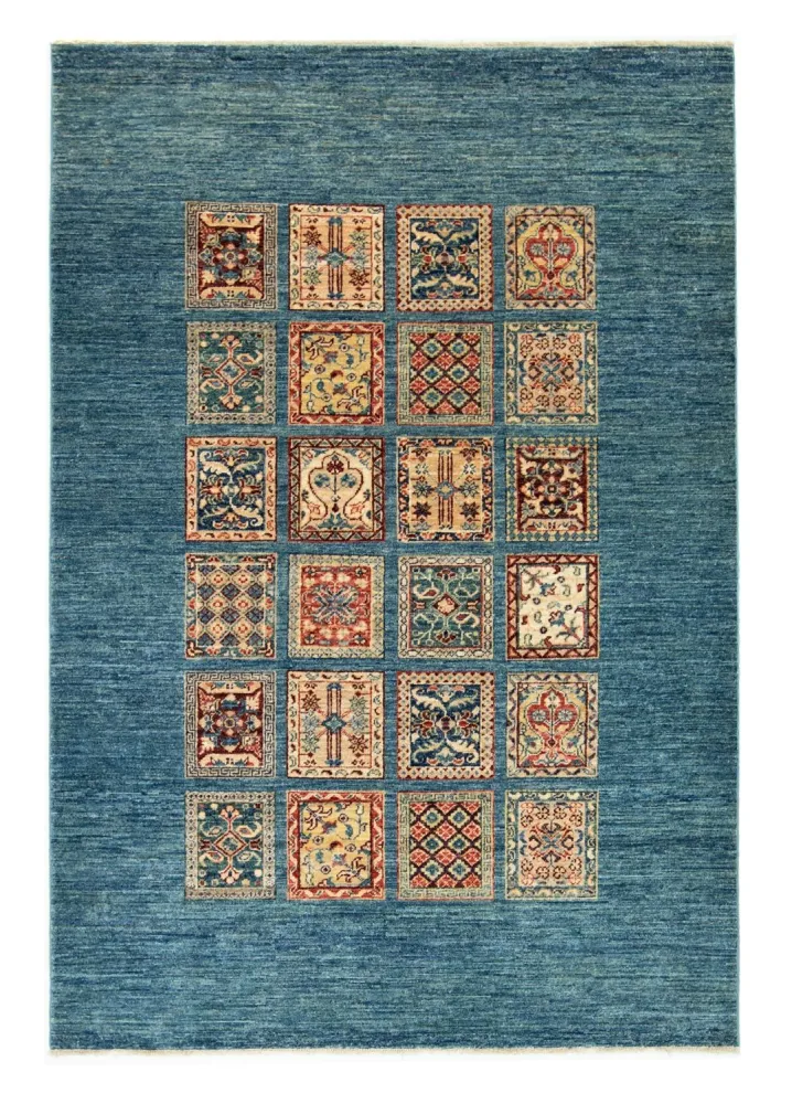Ziegler Teppe - 209 x 145 cm - havblå