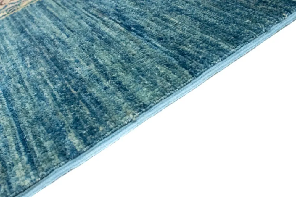 Ziegler Teppe - 209 x 145 cm - havblå