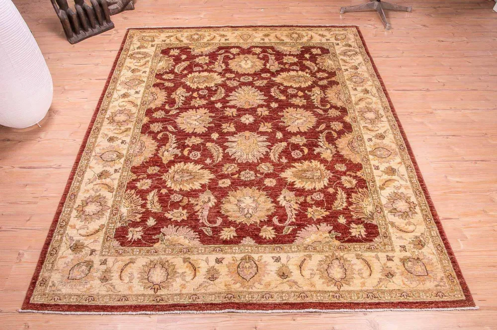 Ziegler Teppe - 219 x 178 cm - bordeaux rød
