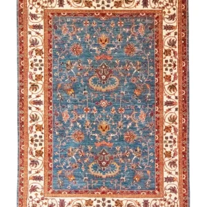 Ziegler Teppe - 241 x 175 cm - blå
