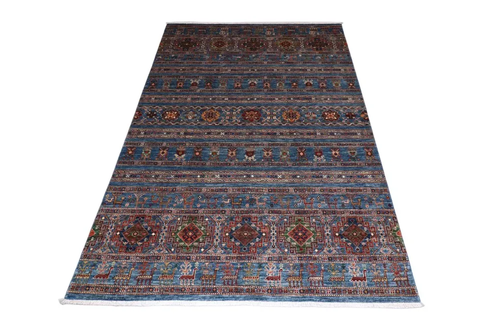 Ziegler Teppe - 297 x 204 cm - havblå