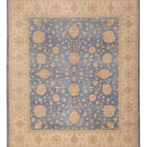 Ziegler Teppe - 298 x 252 cm - blå