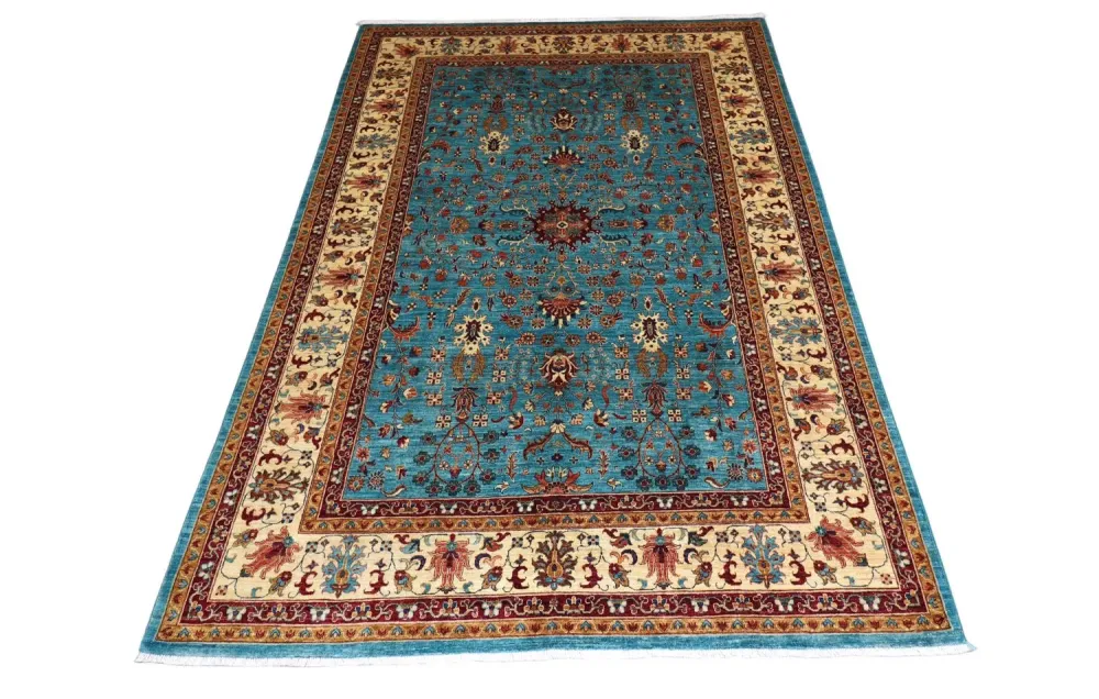 Ziegler Teppe - 299 x 206 cm - havblå