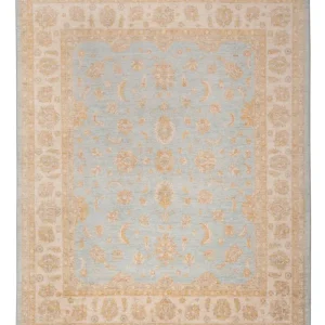 Ziegler Teppe - 299 x 248 cm - lyseblå