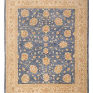 Ziegler Teppe - 299 x 250 cm - blå