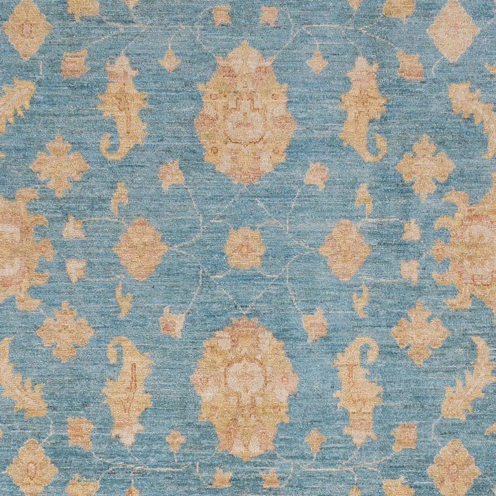 Ziegler Teppe - 300 x 251 cm - lyseblå