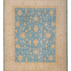 Ziegler Teppe - 300 x 251 cm - lyseblå
