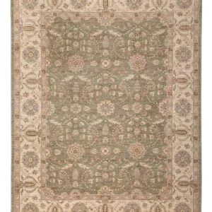 Ziegler Teppe - 309 x 248 cm - olivengrønn