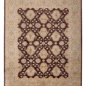 Ziegler Teppe - 309 x 256 cm - brun