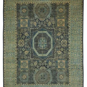 Ziegler Teppe - 315 x 250 cm - havblå