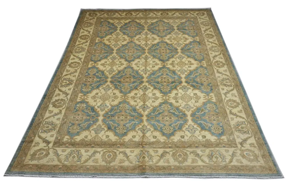 Ziegler Teppe - 354 x 264 cm - turkis