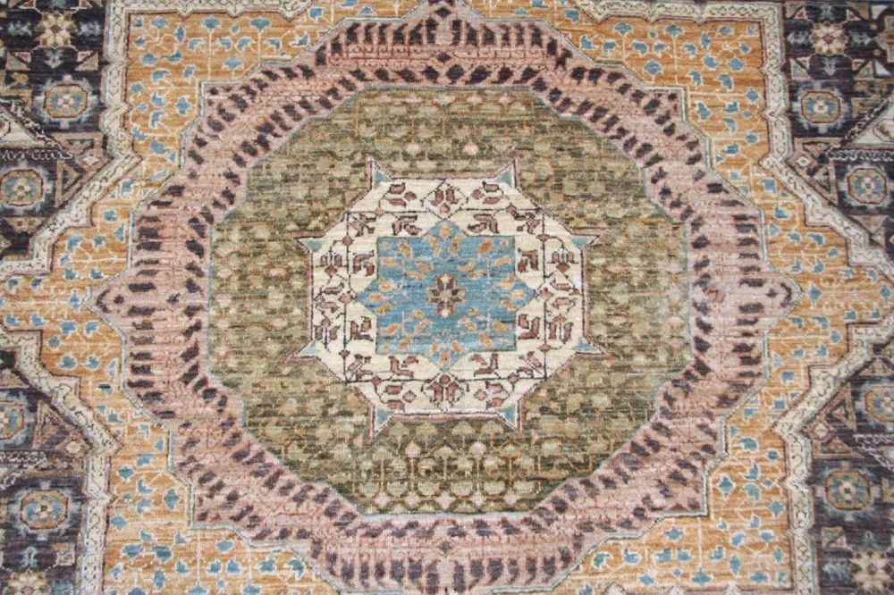 Ziegler Teppe - 354 x 271 cm - blå