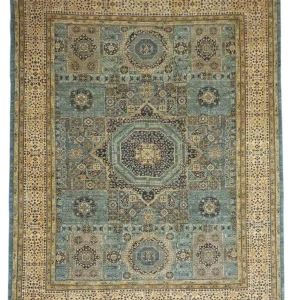 Ziegler Teppe - 355 x 270 cm - lyseblå
