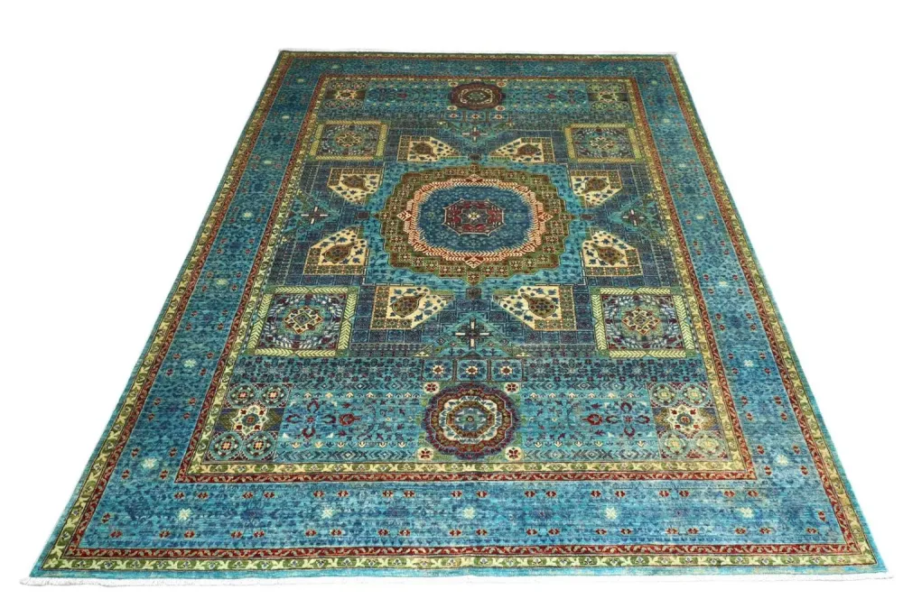 Ziegler Teppe - 368 x 271 cm - turkis