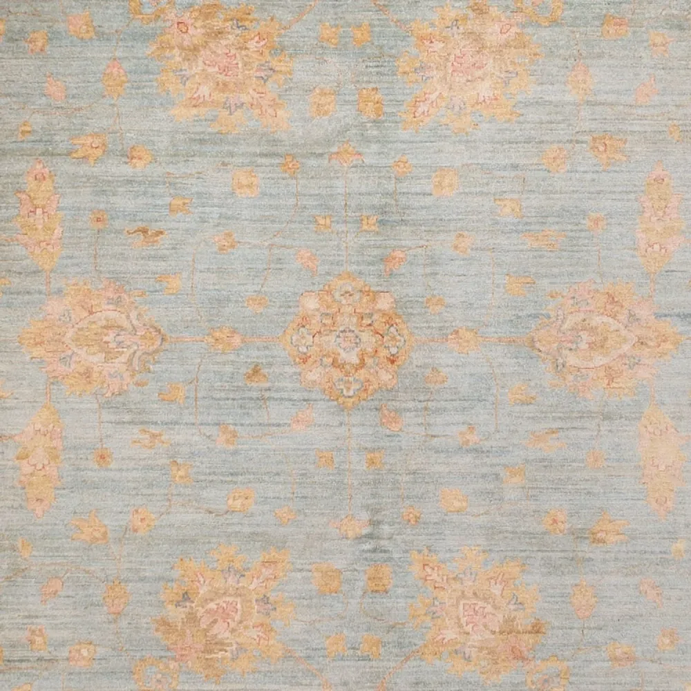 Ziegler Teppe - 402 x 306 cm - lyseblå
