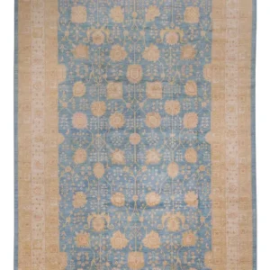 Ziegler Teppe - 441 x 306 cm - lyseblå