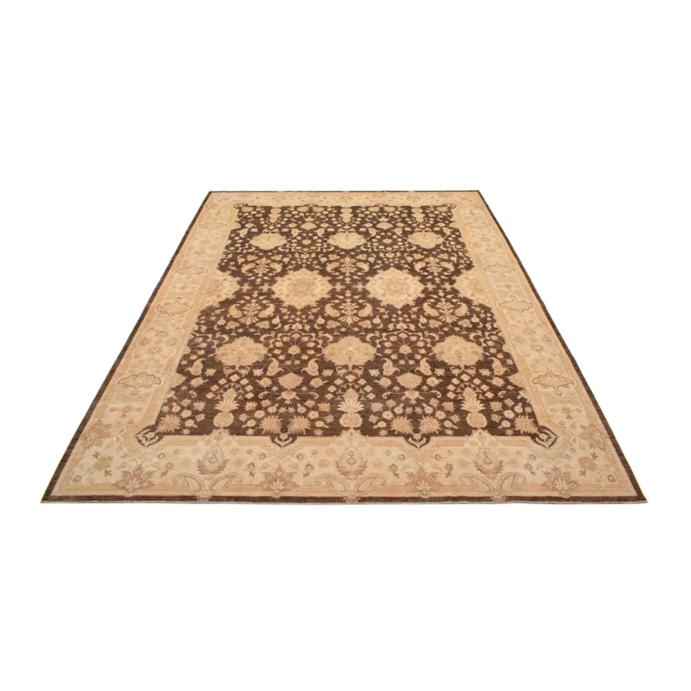 Ziegler Teppe - 465 x 368 cm - brun