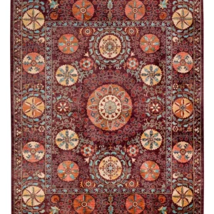 Ziegler Teppe - Ariana - 251 x 202 cm - vinrød