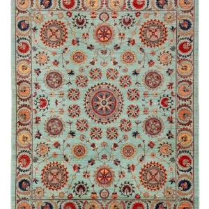 Ziegler Teppe - Ariana - 258 x 205 cm - turkis