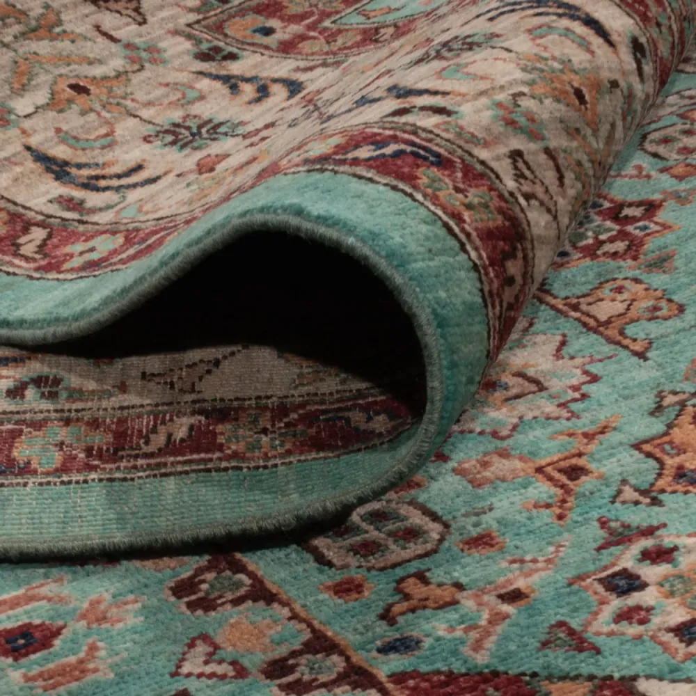 Ziegler Teppe - Ariana - 313 x 254 cm - turkis