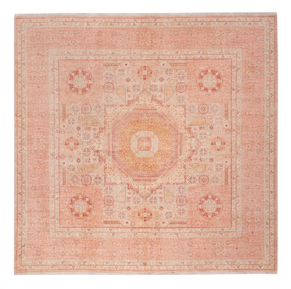 Ziegler Teppe - Ariana square - 207 x 198 cm - lys rød