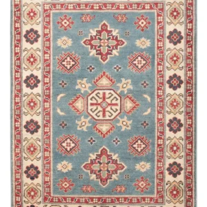 Ziegler Teppe - Kazak - 121 x 84 cm - lyseblå