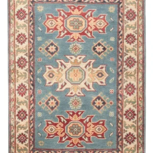 Ziegler Teppe - Kazak - 123 x 83 cm - lyseblå