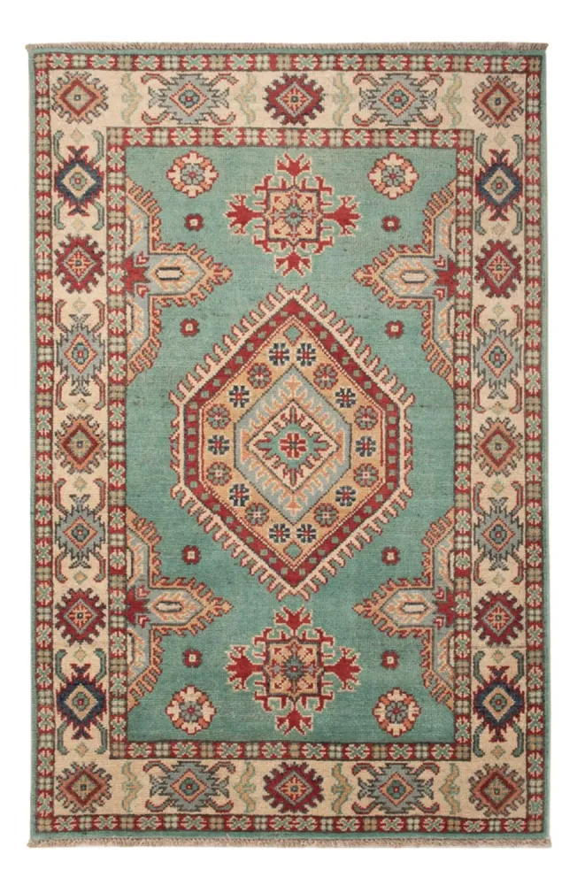 Ziegler Teppe - Kazak - 123 x 82 cm - turkis