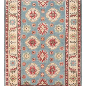 Ziegler Teppe - Kazak - 124 x 81 cm - lyseblå