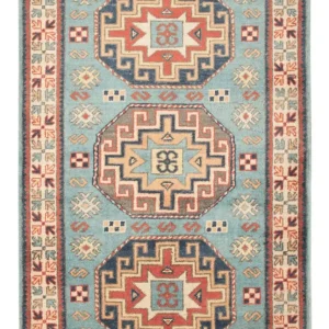 Ziegler Teppe - Kazak - 124 x 78 cm - lyseblå